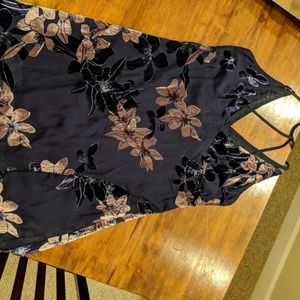 Ark nc Floral Velvet Dress